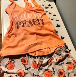 "one cranky peach" pj's